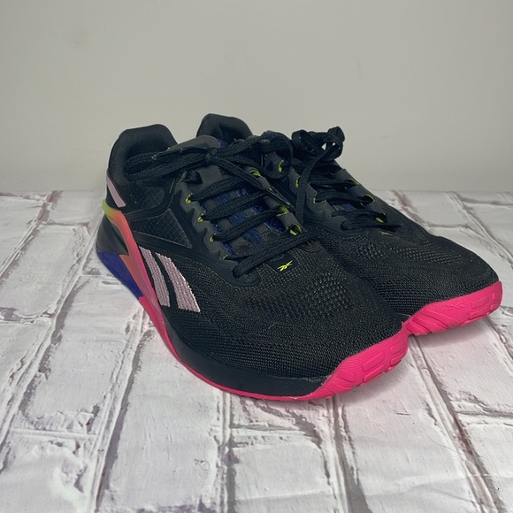 Reebok Black Infused Lilac Nano x2 Training Shoes - Picture 3 of 10